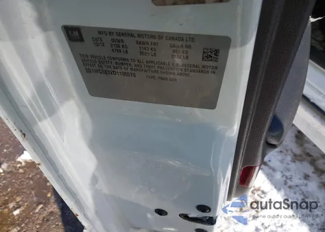 2013 Chevrolet Impala Ltz из США, поврежденный, VIN 2G1WC5E32D1198570